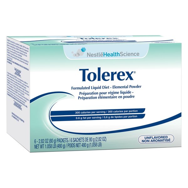 Tolerex Elemental Powder Unflavored 2.82 oz Packet, PK 6 10043900458059